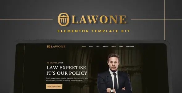 Lawone – Legal & Law Firm Elementor Template Kit