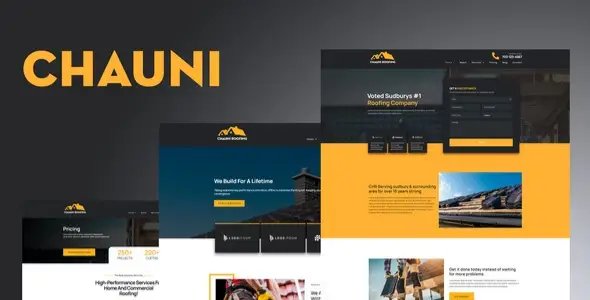 Chauni – Roofing Elementor Template Kit