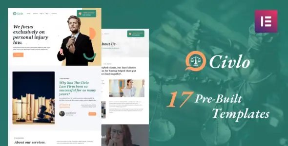 Civlo – Lawyer & Law Office Elementor Template Kit